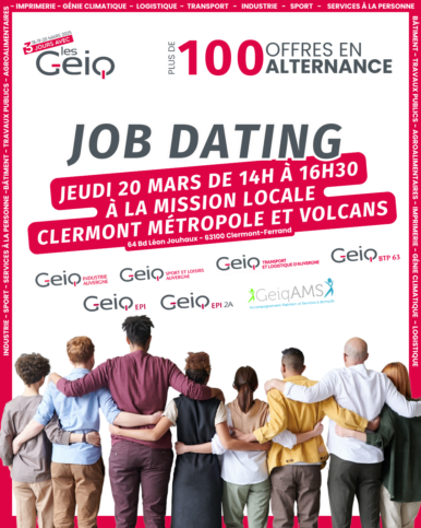 JOB DATING LE 20 MARS 2025